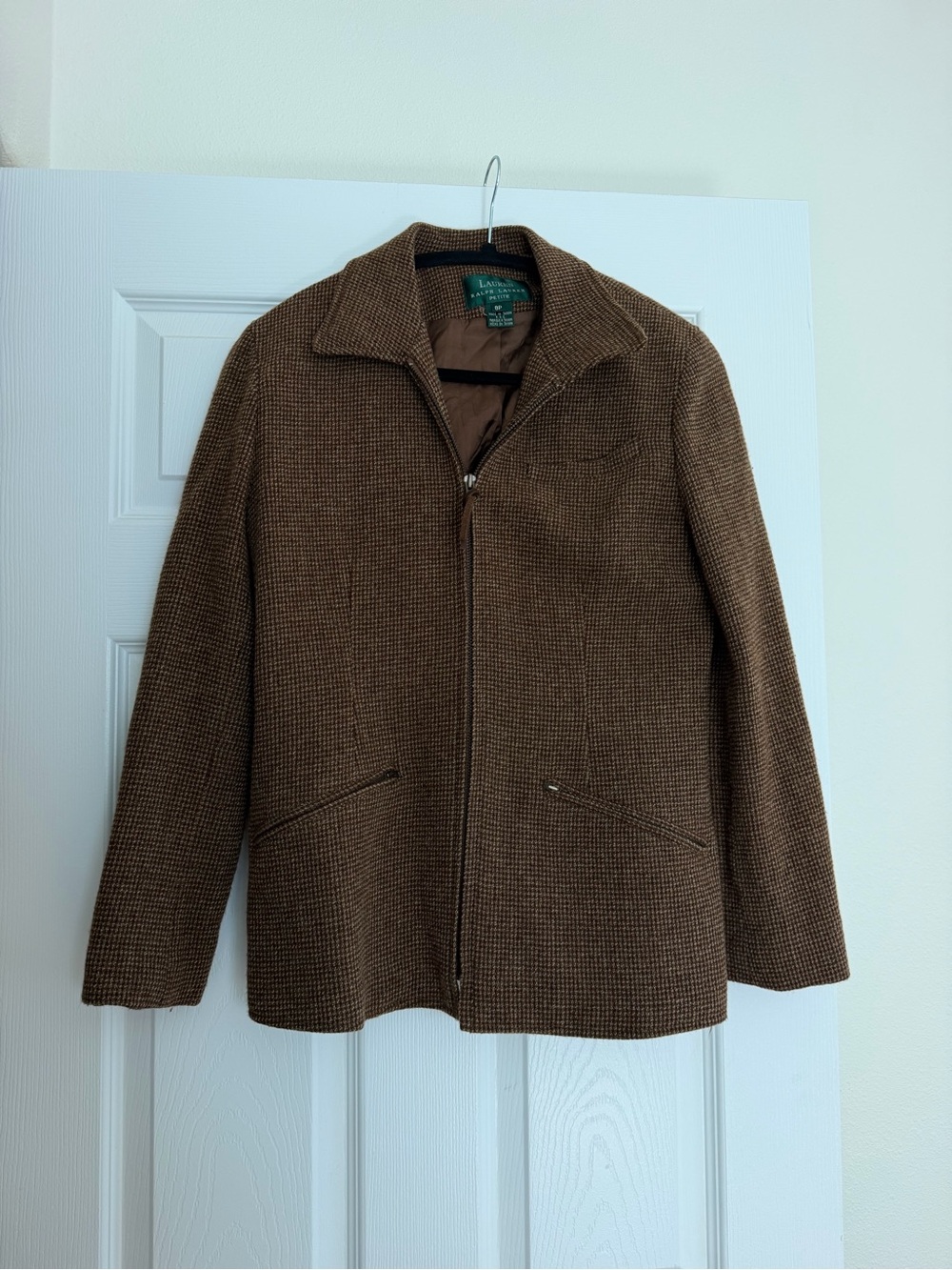 Ralph Lauren Brown (wool) Tweed Blazer Jacket